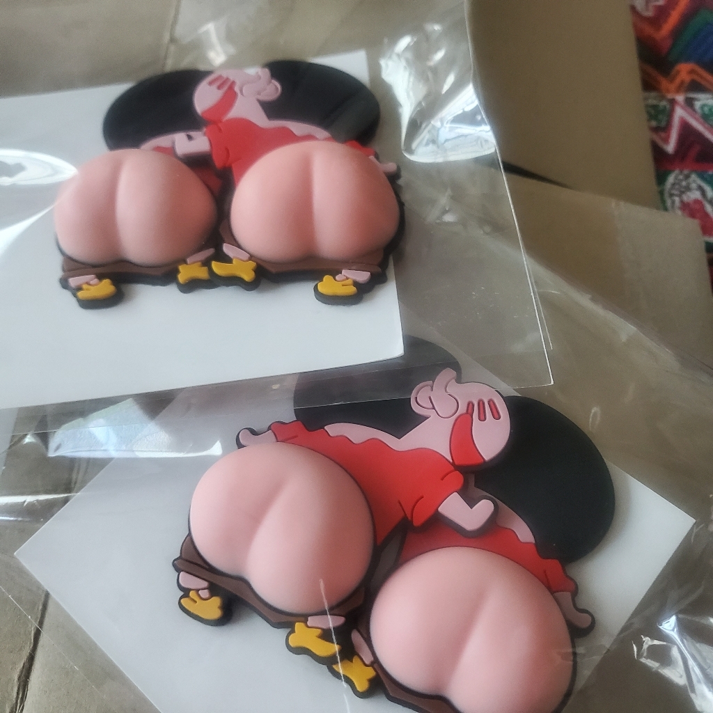 깔깔마켓 문콕방지 도어가드 자동차 캐릭터 짱구엉덩이 차 범퍼 도라에몽 차량용스티커