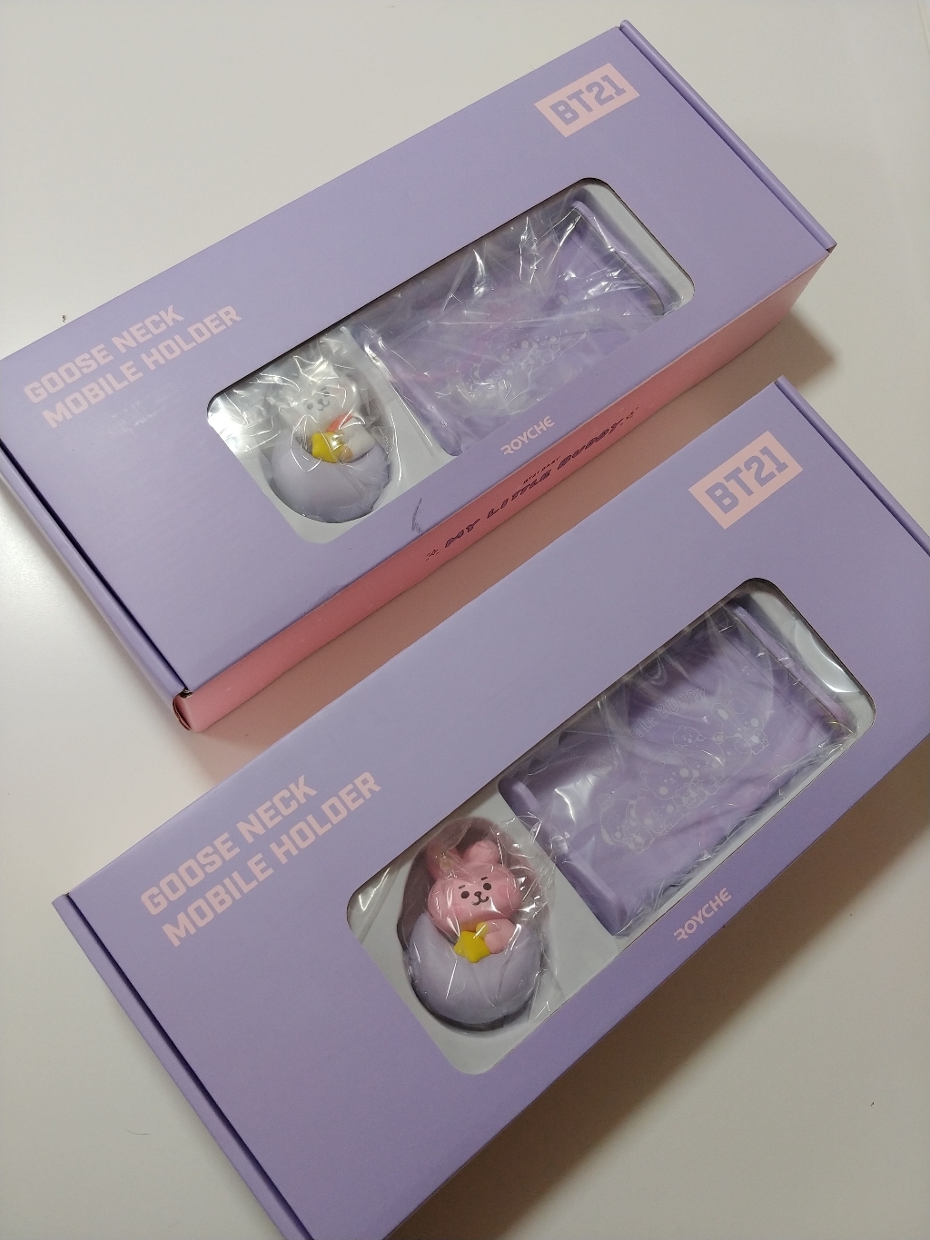로이체 BT21 베이비 마이리틀버디 휴대폰 구즈넥 거치대