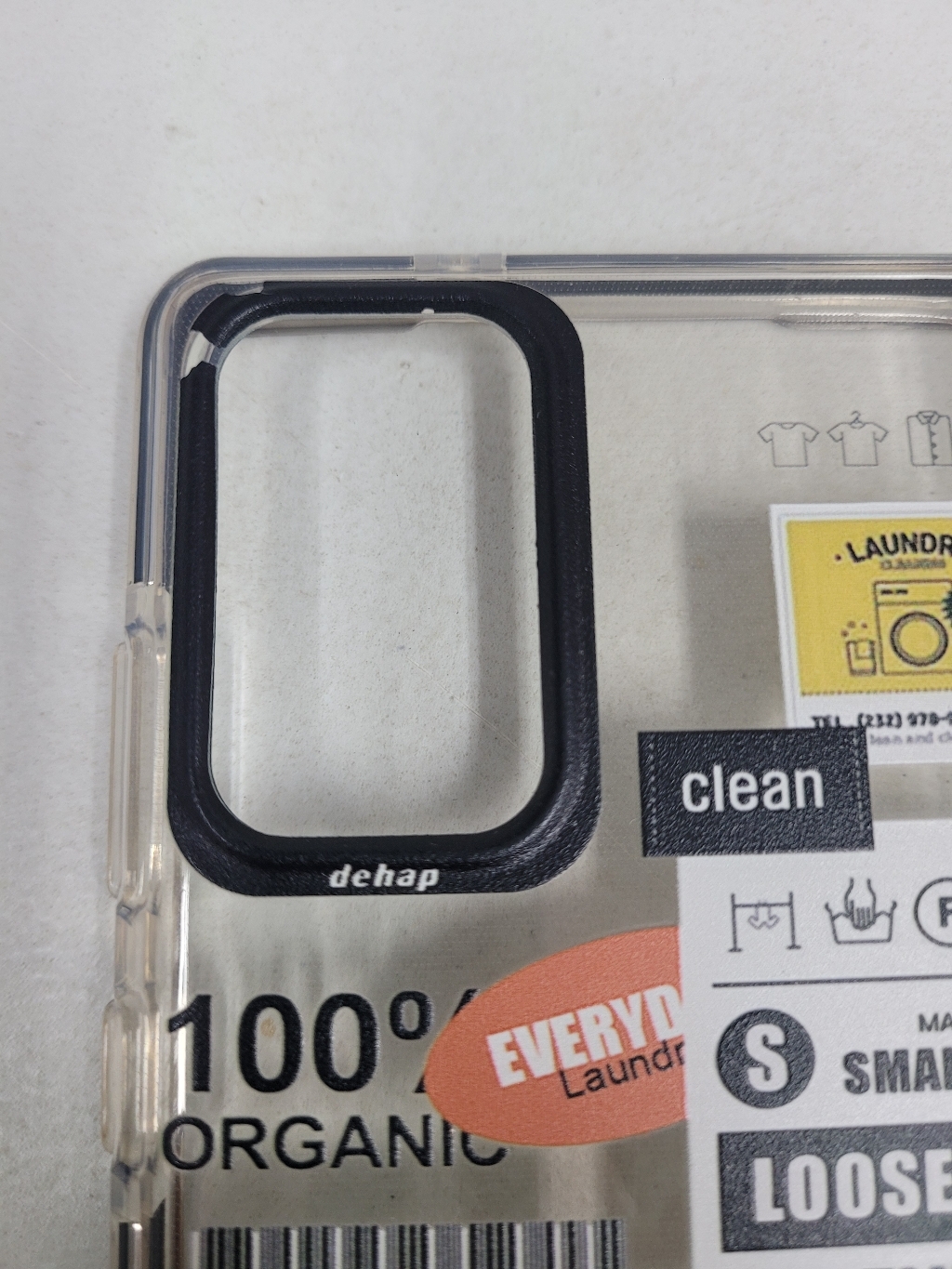 [델해피니스] 갤럭시노트20울트라 s20플러스 아이폰 12 ro ax 11 xs xr se2 라운드리 라벨 바코드 투명 케이스