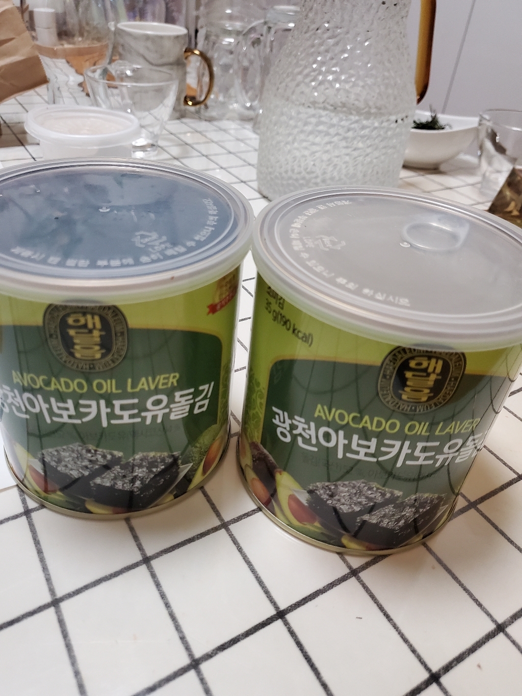 선물세트 국내산 광천 해달음 아보카도유 돌김 캔김