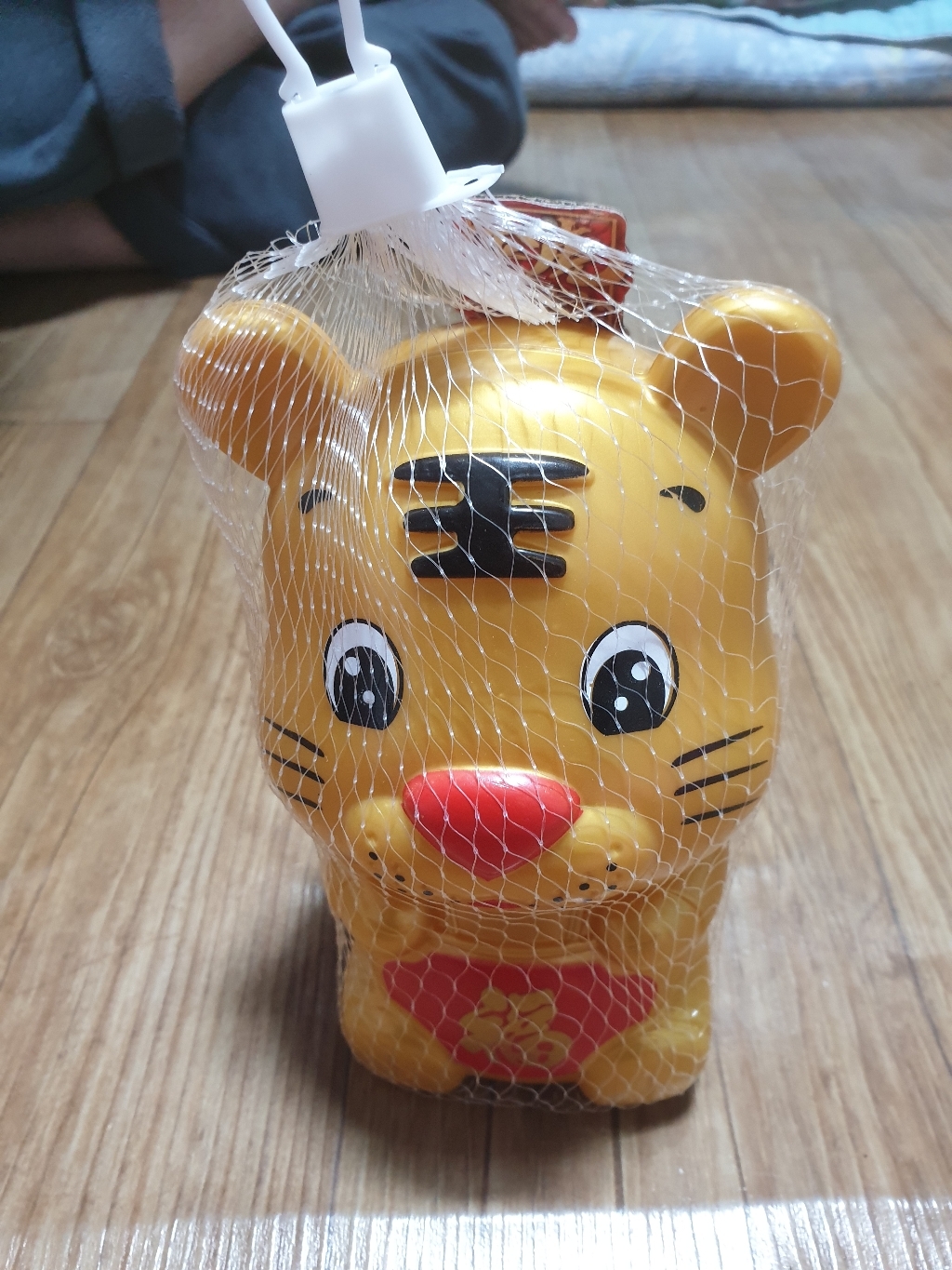 엔템 랑이저금통 돼지 지폐 인테리어 황금 캐릭터 랑이 저금통