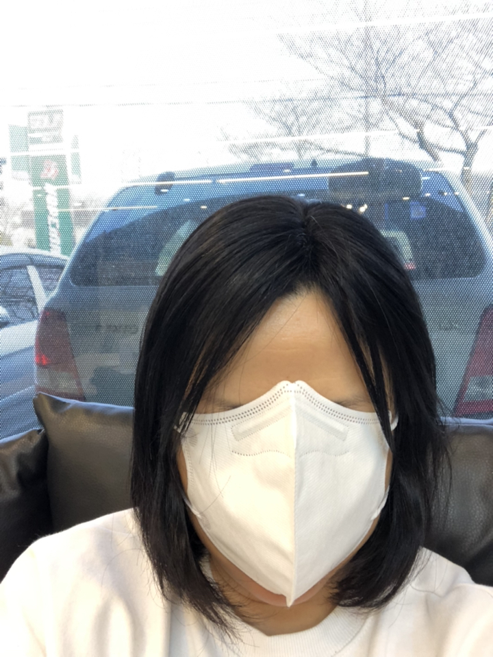 센스모드니 인모 부분가발 여자 정수리 가발 두피구현 블랙