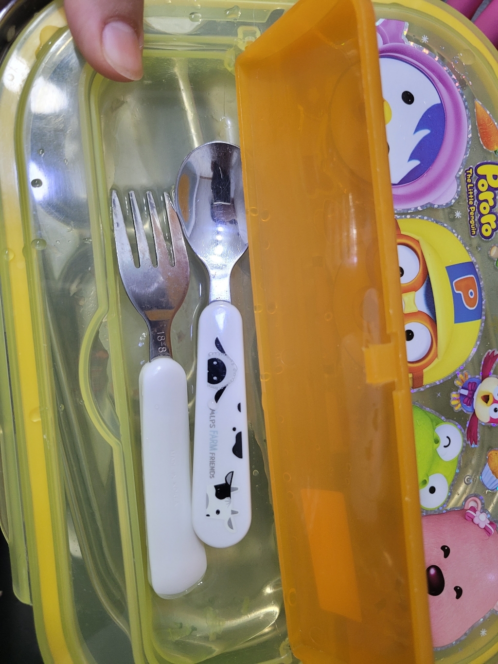 뽀로로 아동용 가방 수저통 식판 리뷰 후기