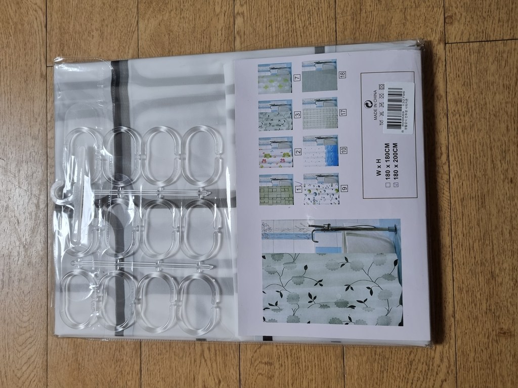 생활공식 반투명 샤워커튼