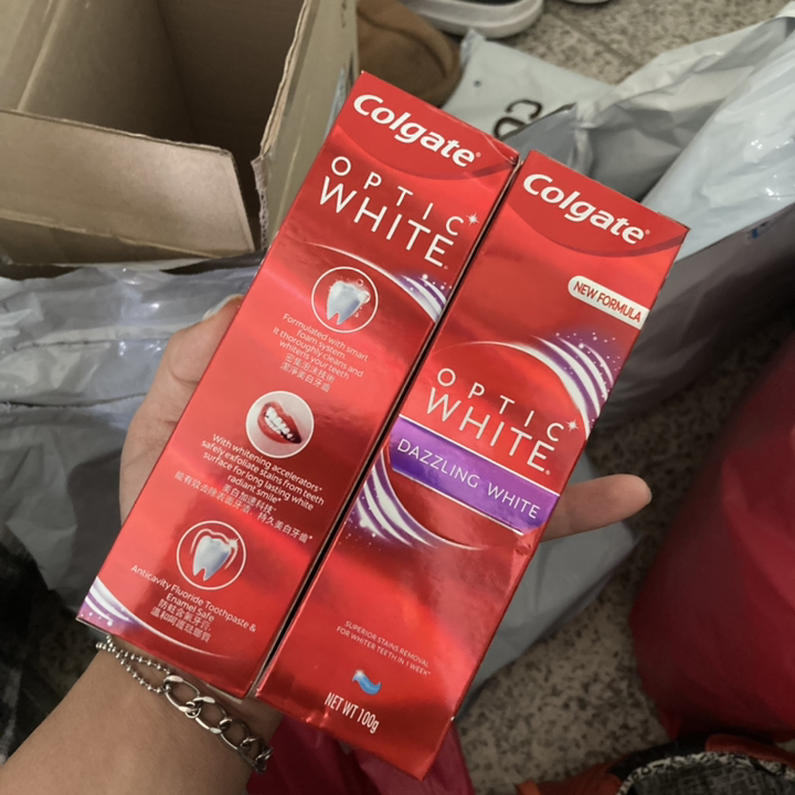 콜게이트 옵틱화이트 다즐링 화이트 치약