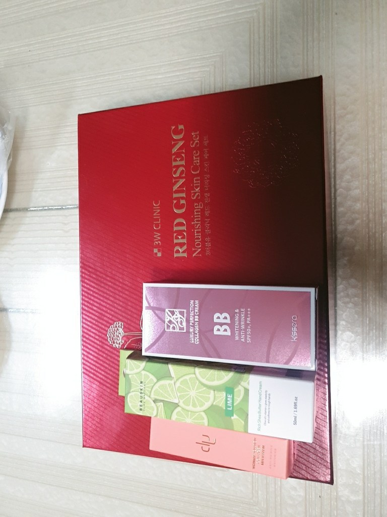 3W클리닉 레드 진생 스킨케어 홍삼 화장품세트 콜라겐 비비크림 멀티밤 주름개선 미백 기능성 화장품세트 6종사은품증정