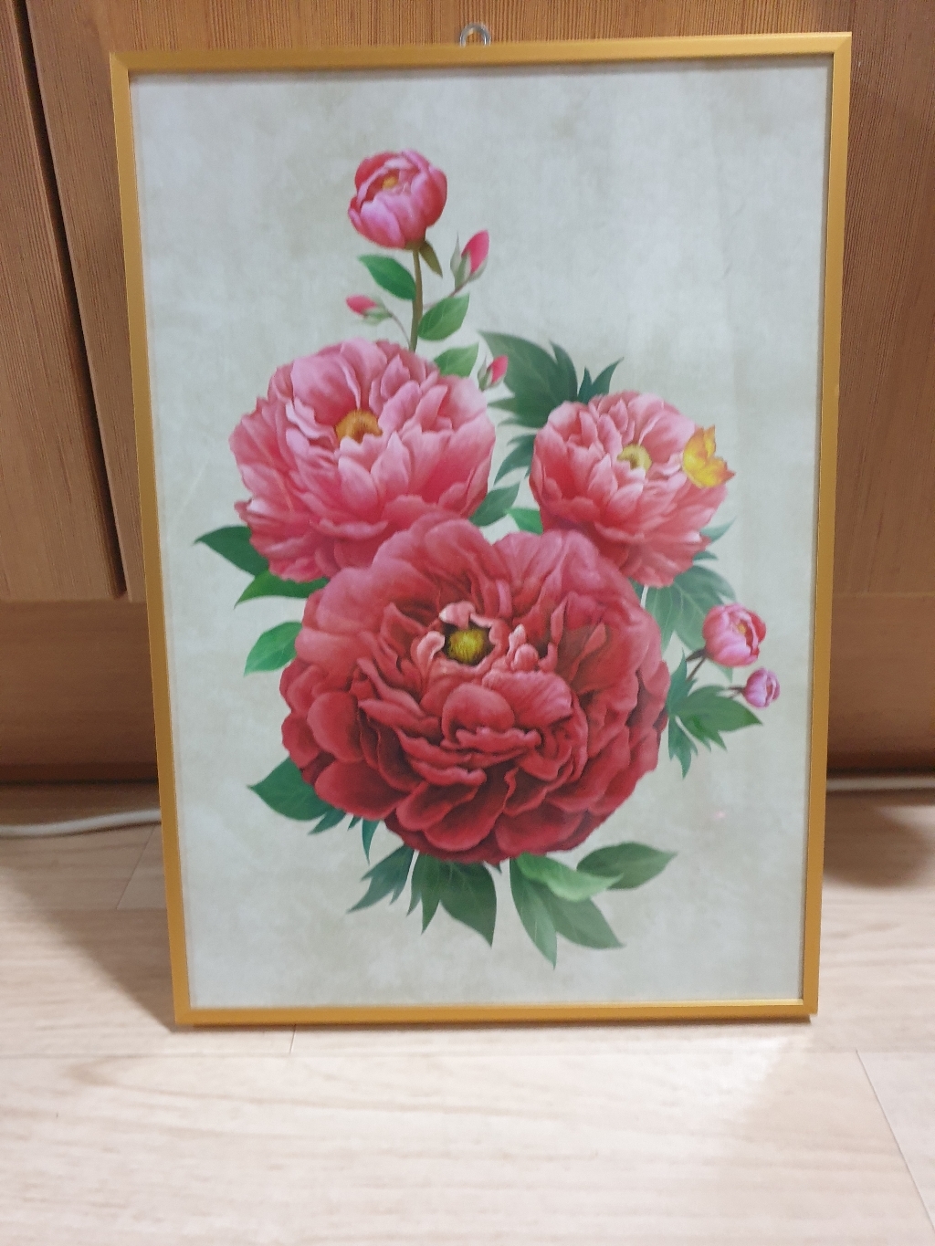 목단그림액자 풍수그림 돈들어오는 꽃그림 AdA14