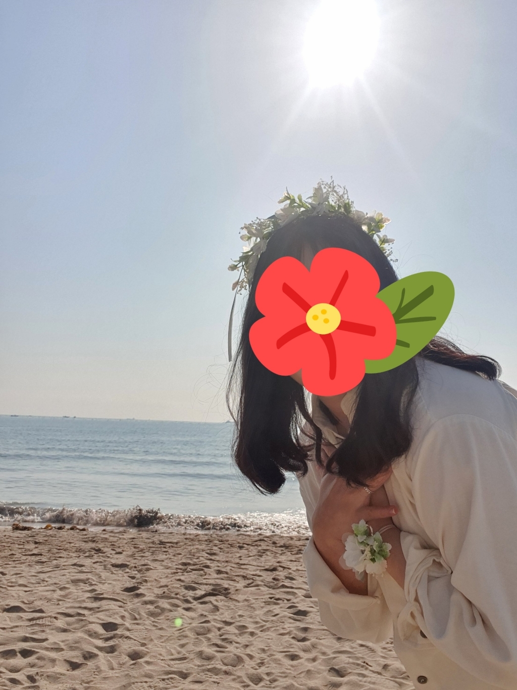 뷰티풀데코센스 화관 꽃팔찌 셀프웨딩 부토니에 코사지