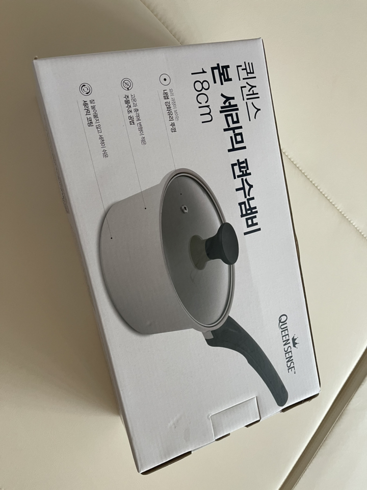 퀸센스 본세라믹 통주물 편수냄비