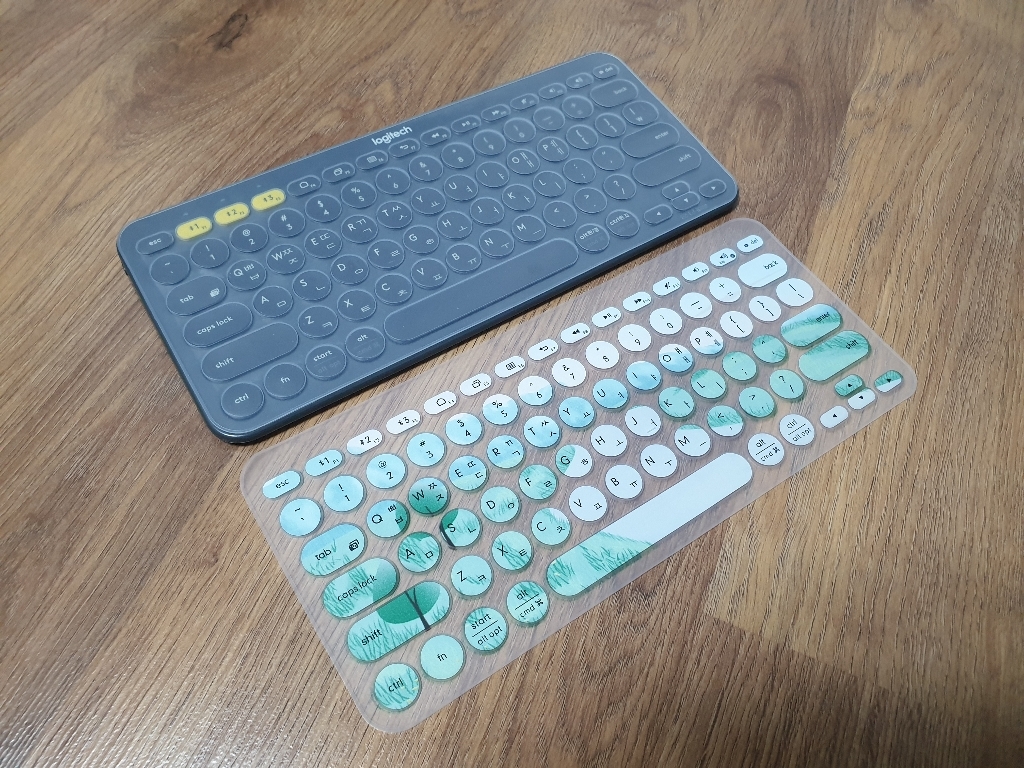 뉴이지 로지텍 K380 키스킨 한영자판 투명키스킨