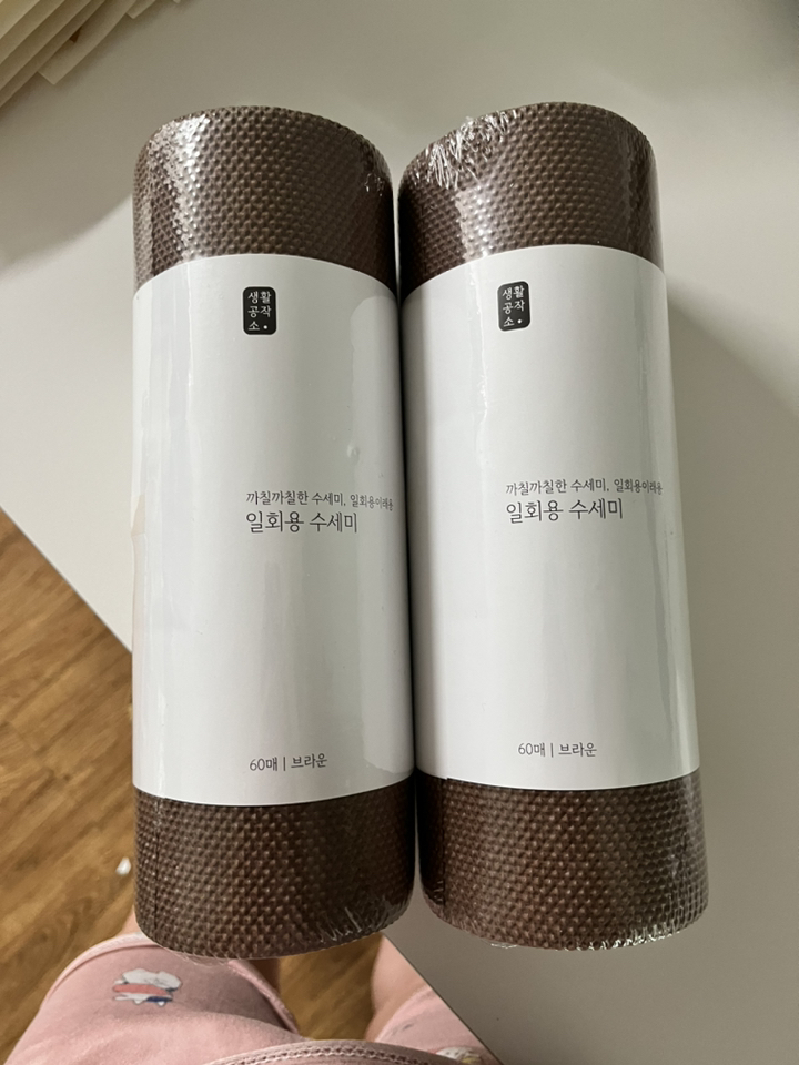 생활공작소 일회용 수세미 60매