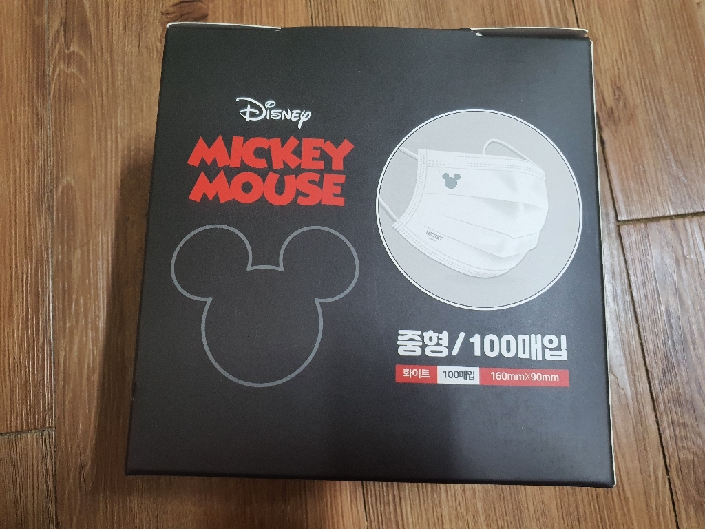 케이제이 미키로고 일회용마스크 중형 화이트 100매입 여성용마스크 캐릭터마스크 중형마스크 마스크100매입 중형화이트마스크 여성마스크 리뷰 후기