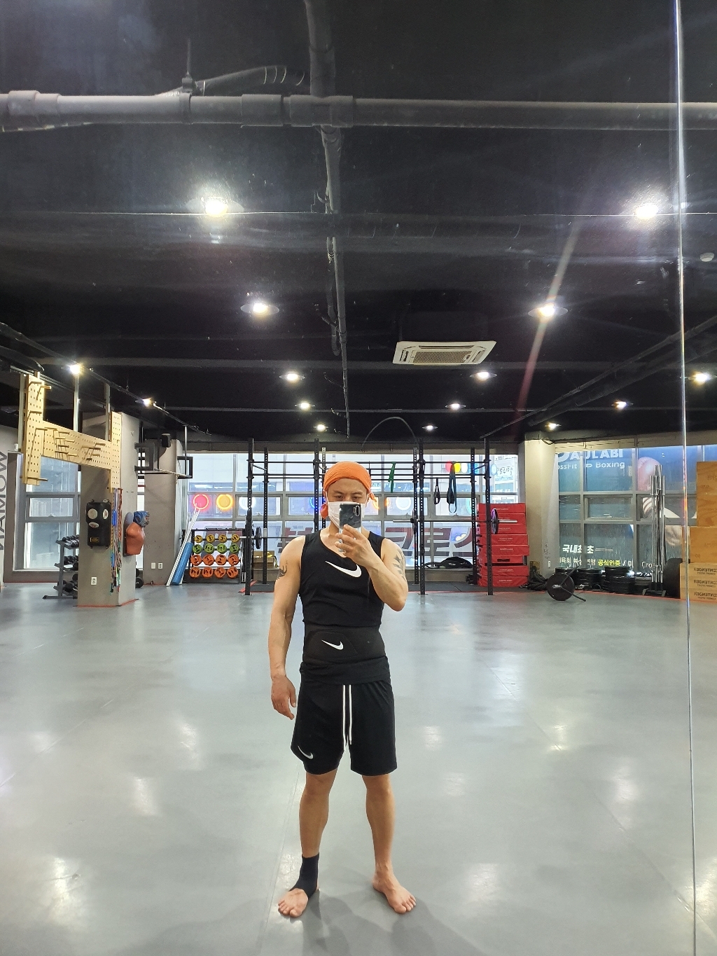[나이키] 프로 웨이스트 랩 30