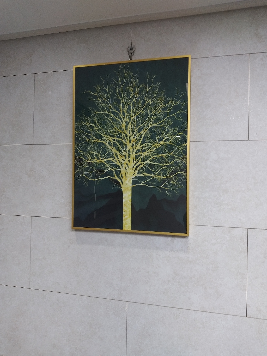돈 들어오는 그림 인테리어 액자 황금 나무 그린