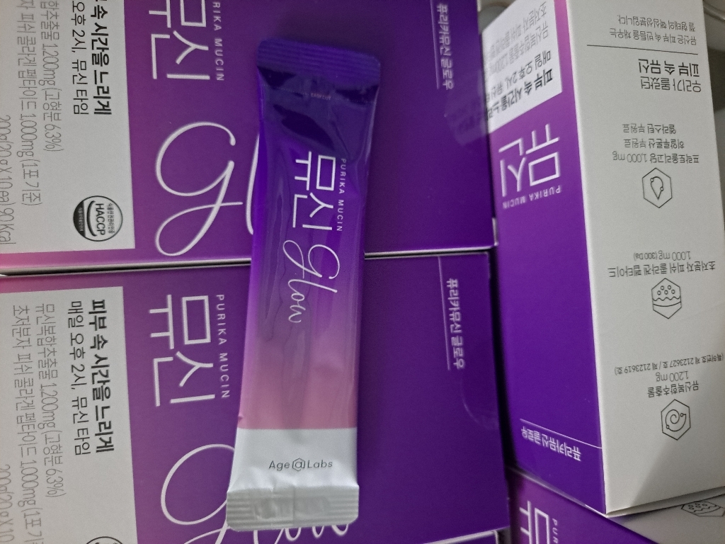 뮤신 글로우 ow 6box 60포 뮤신 피쉬 콜라겐