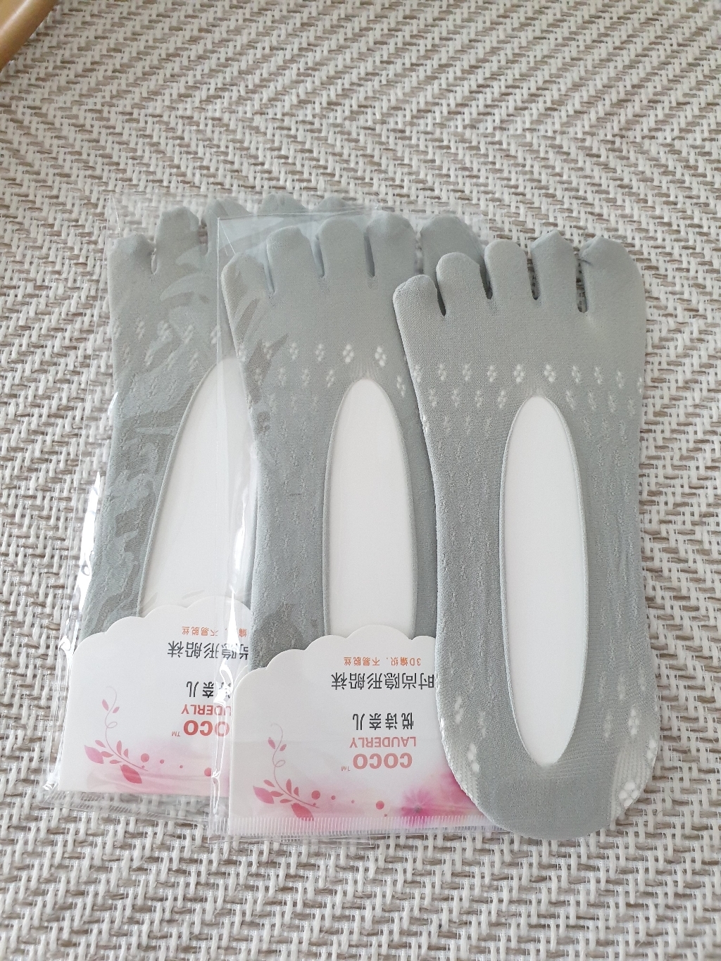 두발로 여성용 메쉬 발가락 덧신 4켤레
