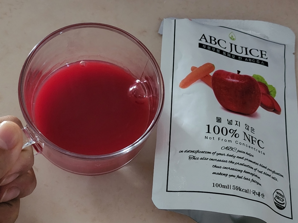 푸릇푸릇 통째로 짠 ABC 쥬스