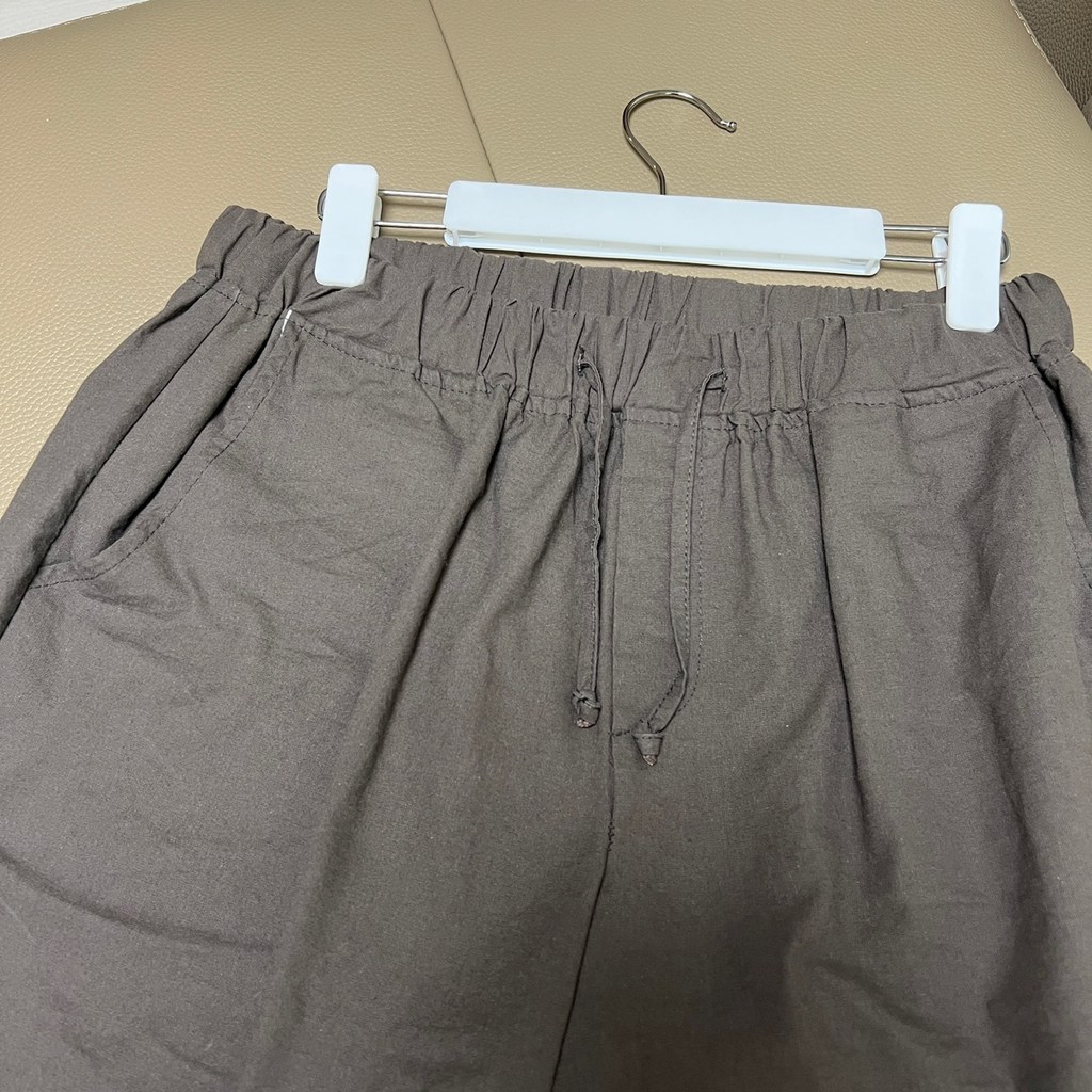 간빠레 남성용 베이직 4부 허리밴딩 린넨 반바지