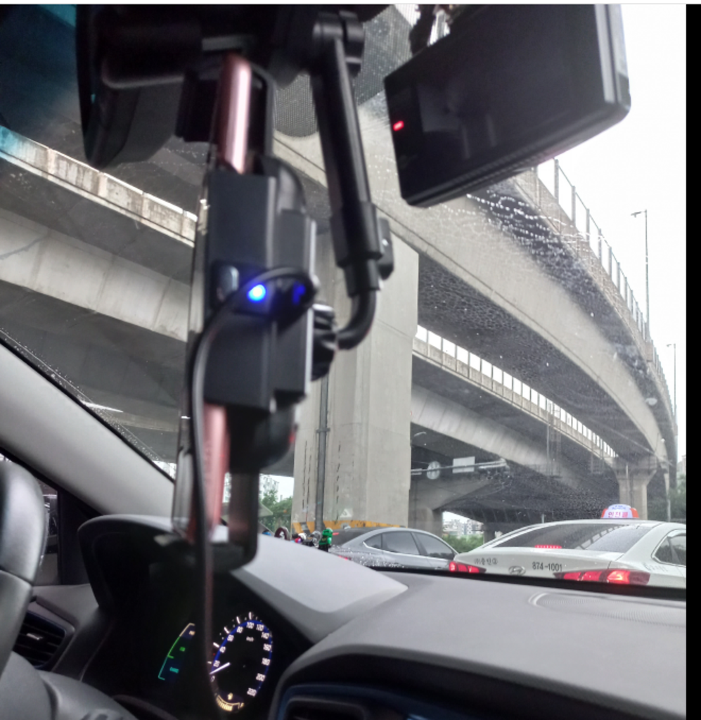 가온 차량용 룸미러형 휴대폰 거치대 R01