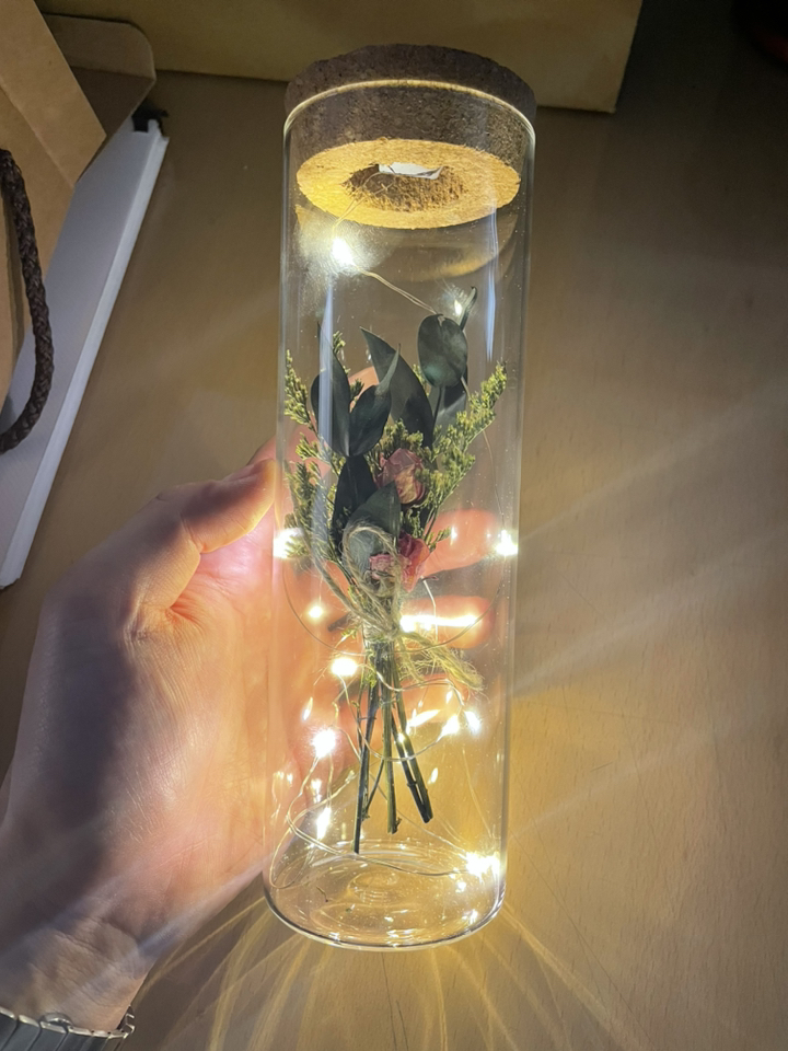 라알레그리아 LED 유리병 꽃다발 편지지 리뷰후기