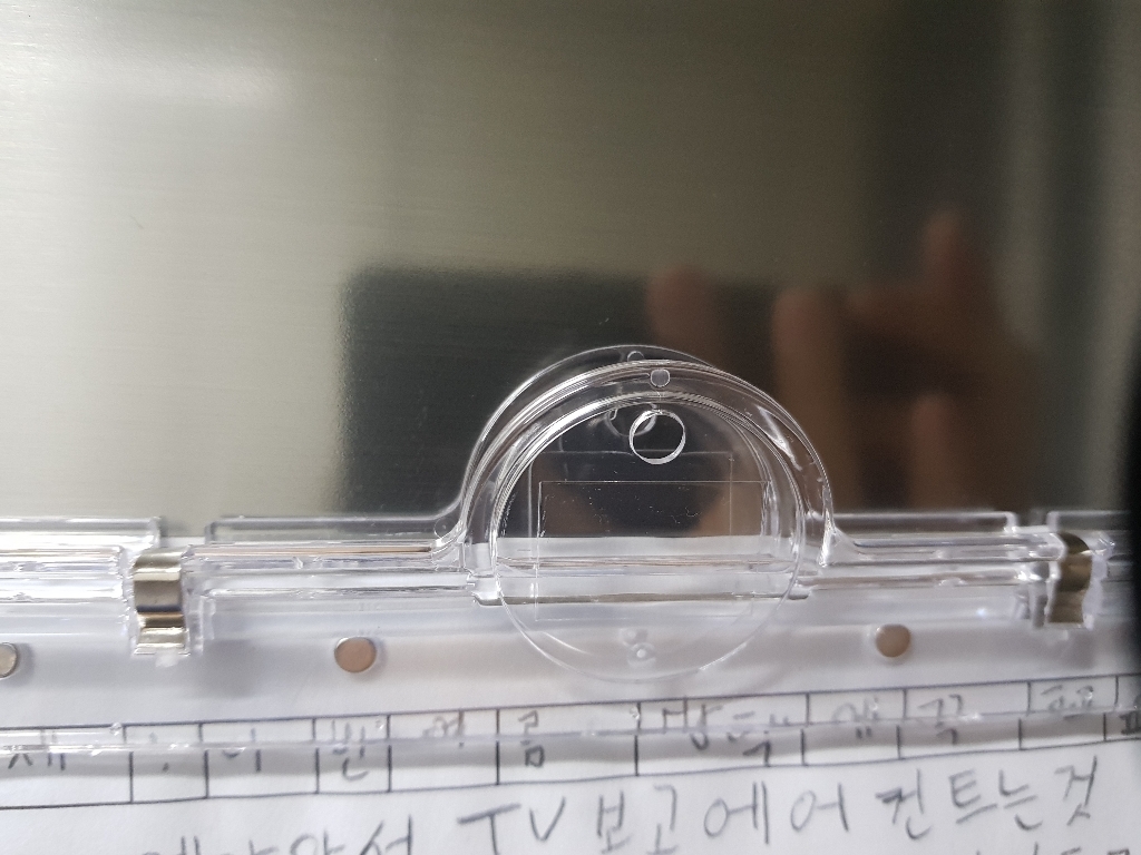 구디푸디 투명 마그넷 클립 바 사무실 문서 서류 집게