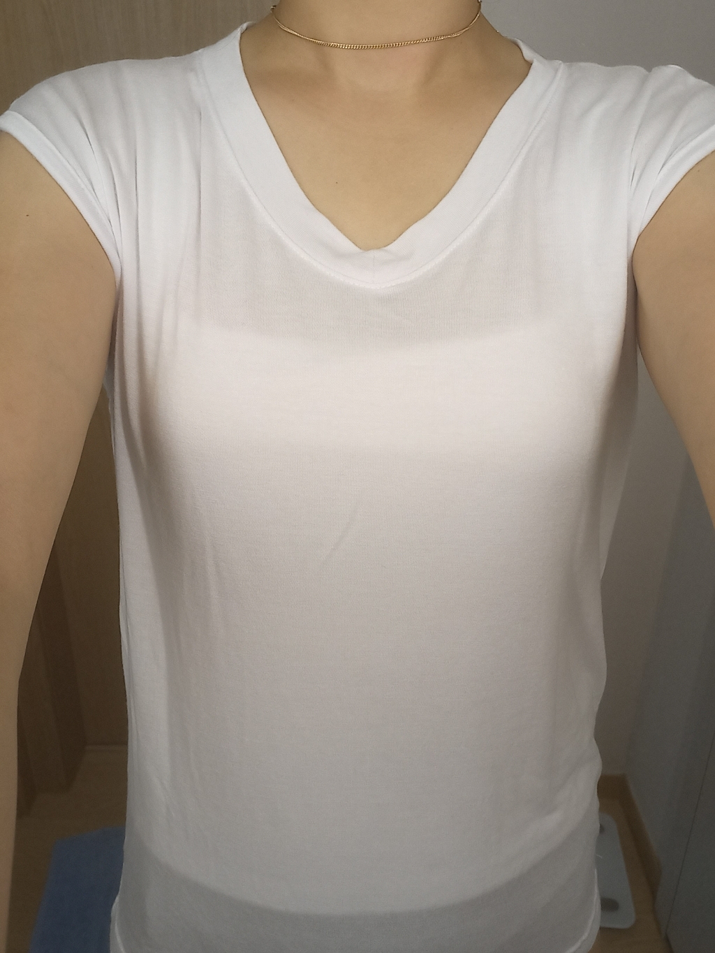 세컨그라운드 여성용 레이온 브이넥 나시 티셔츠
