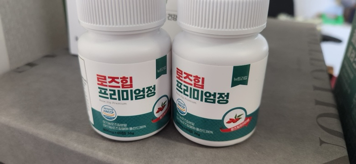 로즈힙 퓨레 엘라스틴 식약처인증 HACC 60정