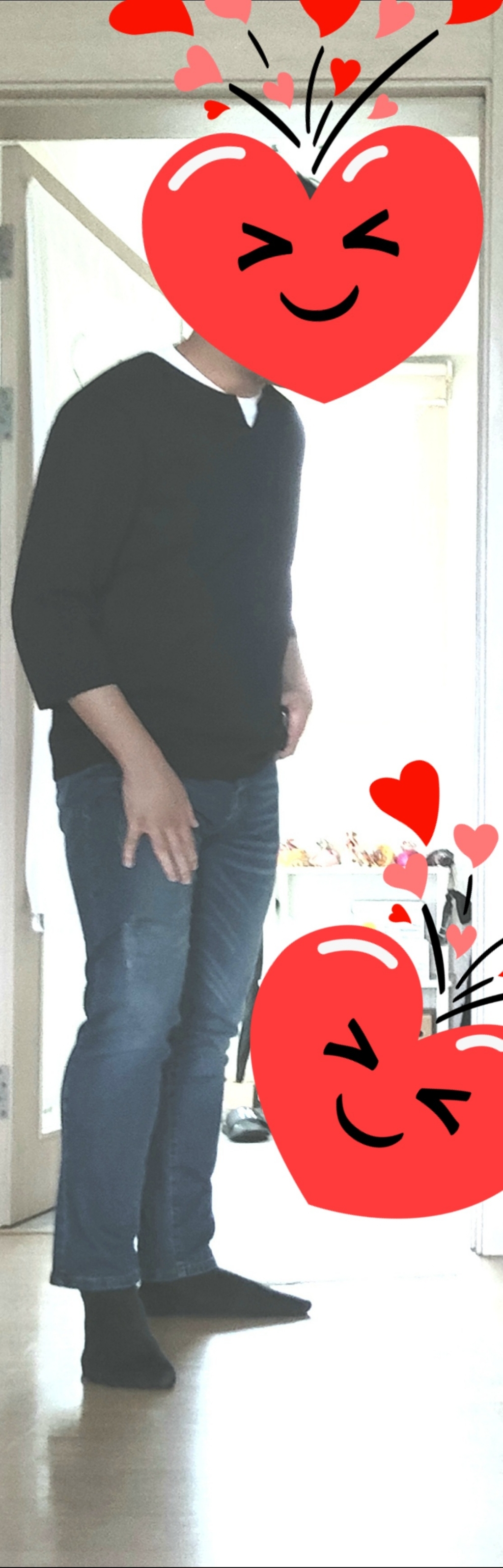 스댕클럽 남성용 히든밴딩 데님 워싱 데일리 청바지 SKD0961