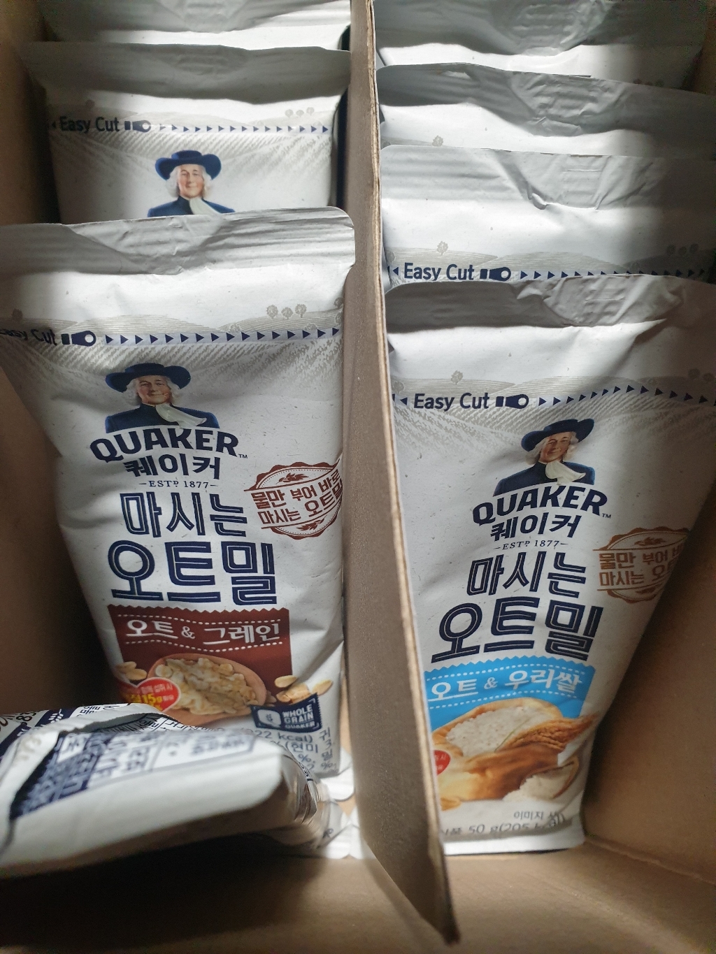 퀘이커 마시는 오트밀 오트 앤 그레인 오트 앤 우리쌀