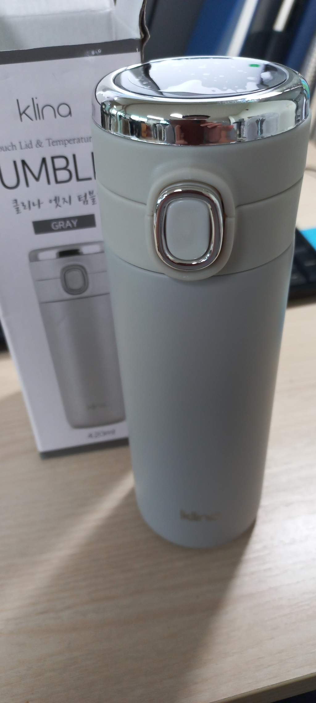 클리나 엣지 온도표시 원터치 텀블러