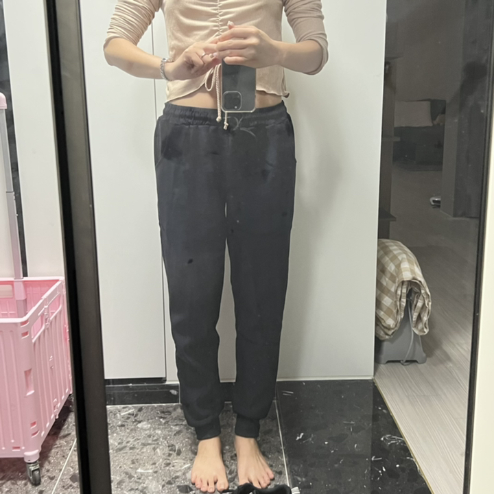 토마토토리 여성용 융털 기모 조거 팬츠