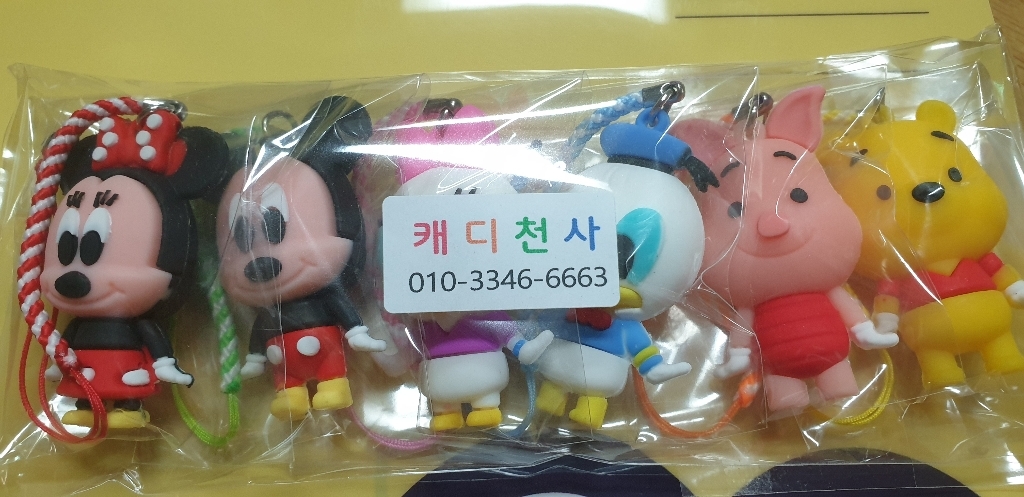 [캐디천사]디즈닝 피규어 골프티걸이 6종1세트/골프악세사리 캐디용품 골프티꽂이 분실방지
