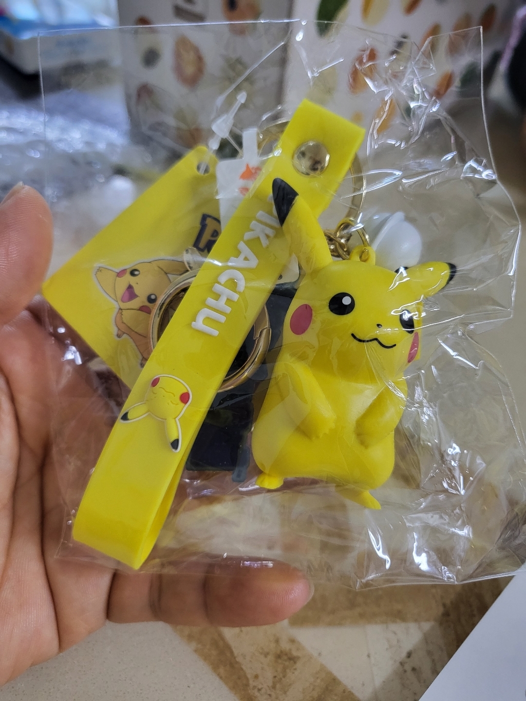 D 포켓몬 피카츄 꼬부기 고라파덕 푸린 파이로 키 홀더