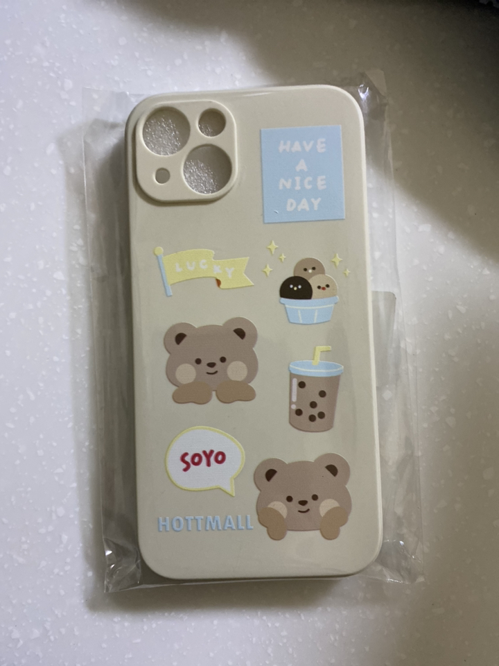 핫티몰 밀크티 베어 휴대폰 케이스