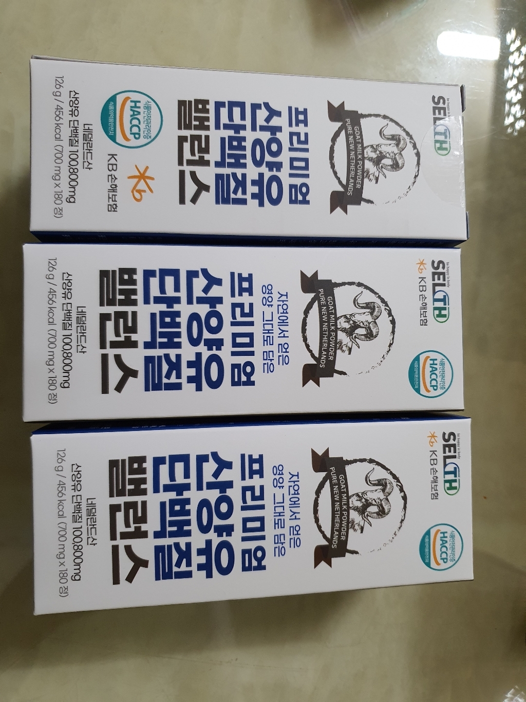산양유 프리미엄 단백질 BCAA B 퀄리고트 인증 180정 3통 6개월분 해썹 인증 헬스 Y 운동 전후 남녀노소 밸런스 유지 추천 선물