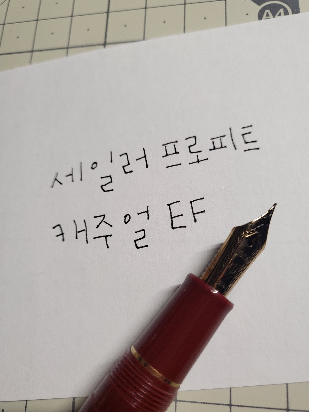 세일러 프로피트 캐주얼 마룬 금장 만년필 EF촉 110570130