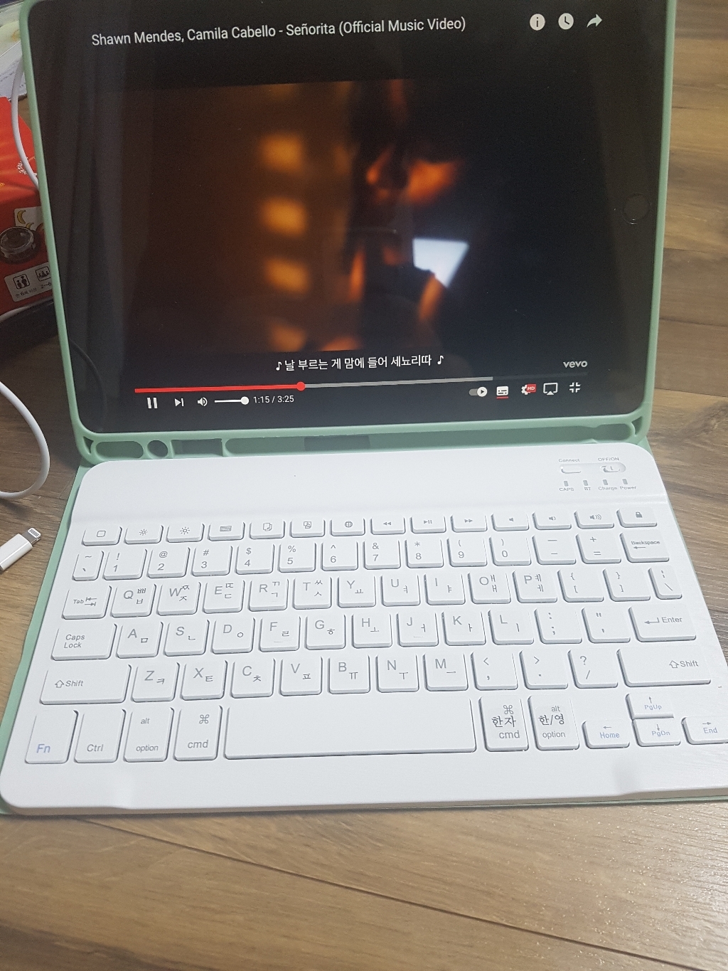 애플 펜슬 거치 고급 다이어리형 블루투스 키보드 케이스 아이패드102 9세대