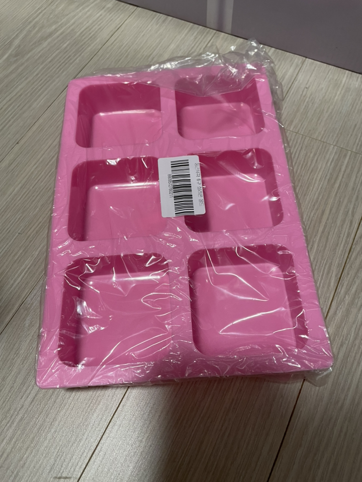 둥근사각 6구 실리콘 비누몰드 사이즈업