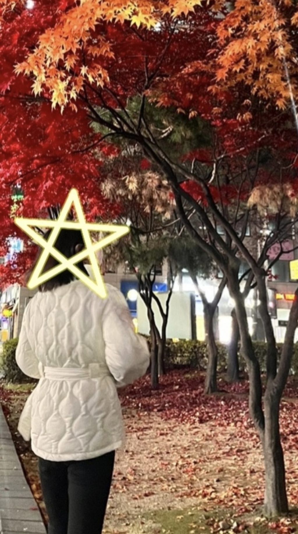 마이시즌 여성 커밍 벨티드 누빔 패딩