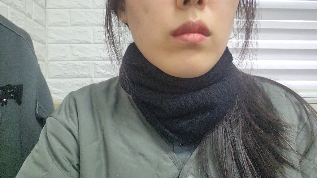 밀스턴 이중 기모 넥워머