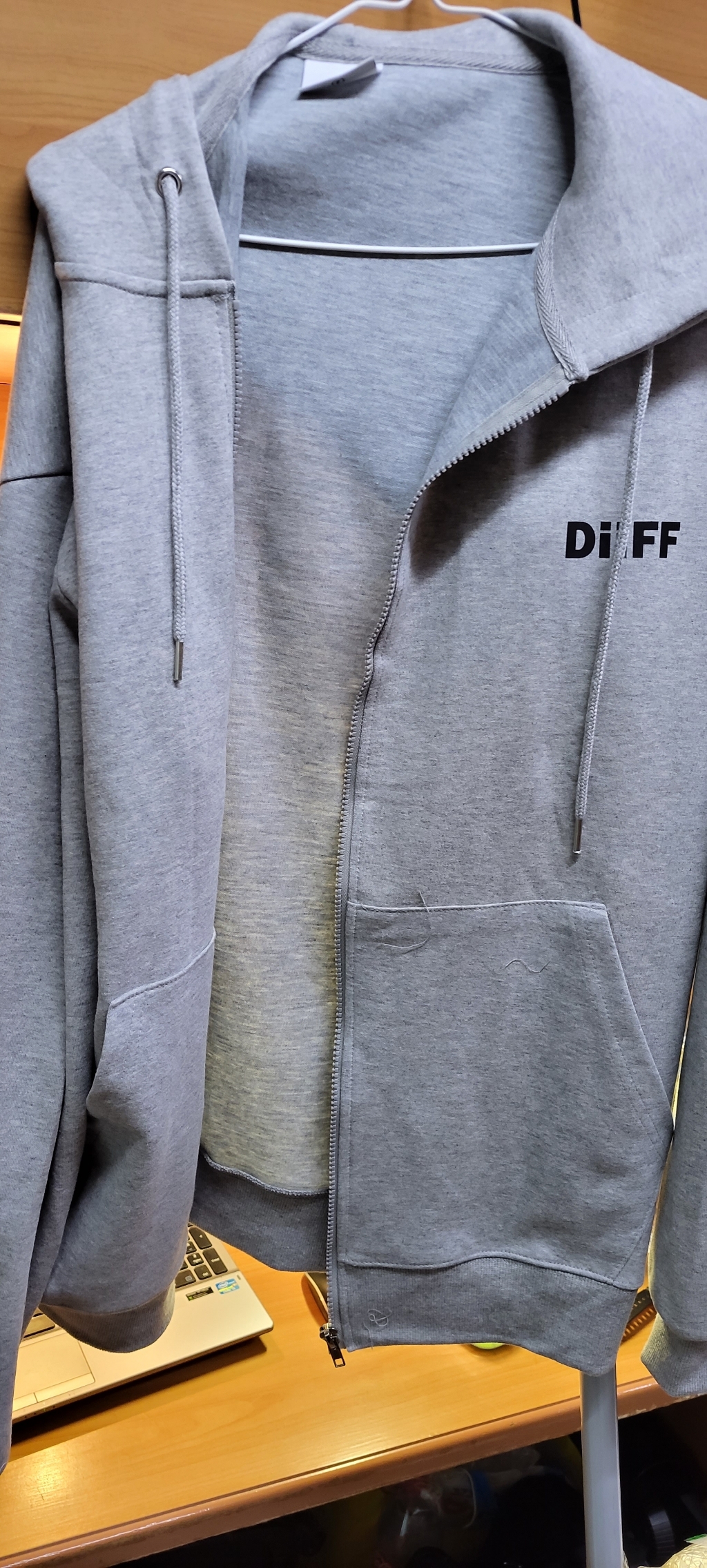 디프 남성용 스몰폰트 후드집업 DHD_0003