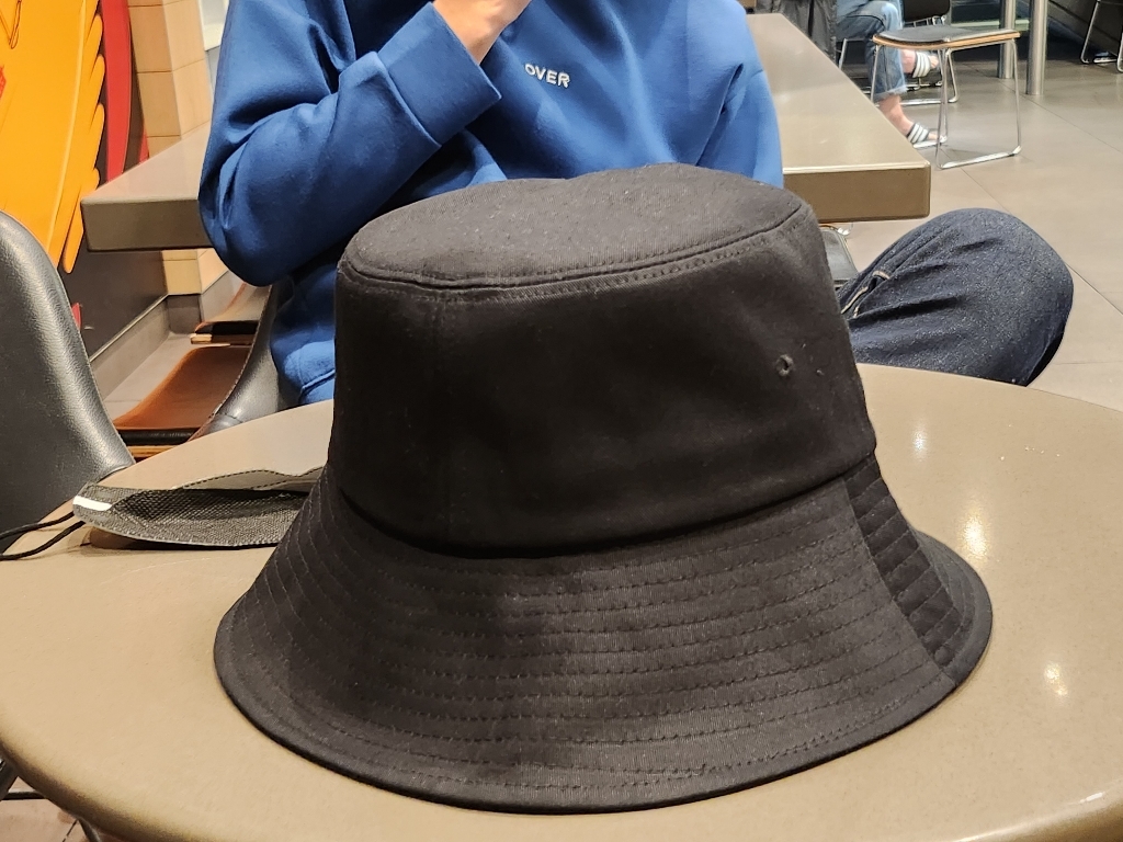 빅사이즈벙거지 오버핏 버킷햇 착시 대두모자