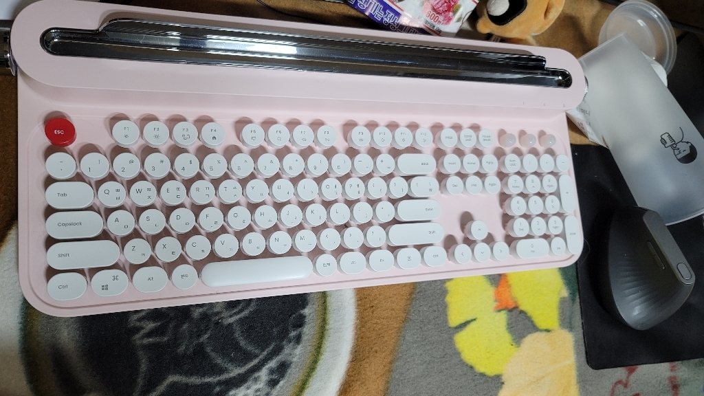 엑토 레트로 저소음 무선 타자기 키보드 거치대 W505