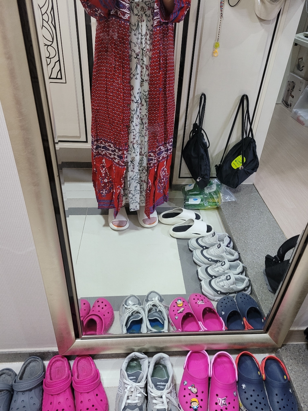 여성 여름 에스닉 롱원피스 브이넥 비치원피스 루즈핏 빅사이즈 로브가디건 휴양지 바캉스룩 비치웨어 HE054