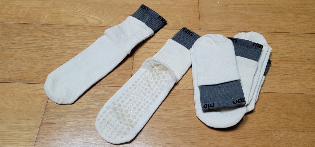 밀스턴 이중밴딩 요가 필라테스양말 3개입