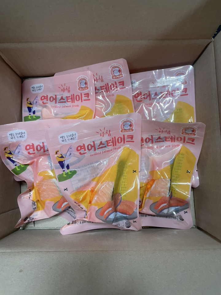 아침 바로드숑 바로먹는 연어 스테이크 리뷰 후기