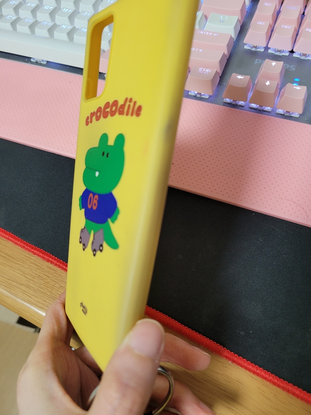 핫티몰 인라인 악어 그립톡 휴대폰 케이스