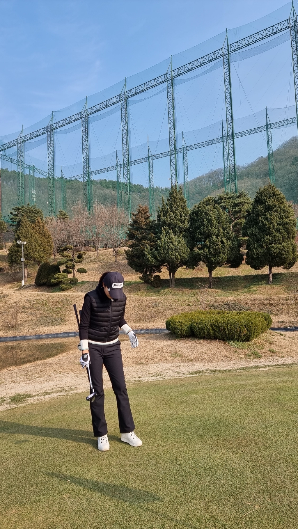 [골프공장] 미친핏 여성골프바지 부츠컷 기모 골프바지 찡 포인트 여성골프웨어 여자골프웨어 필드룩 연습장웨어