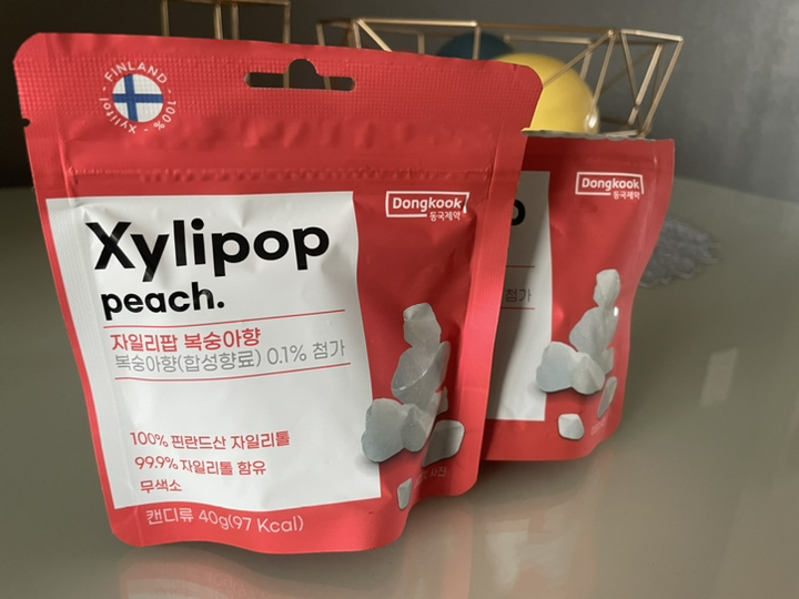 동국제약 자일리팝 복숭아향