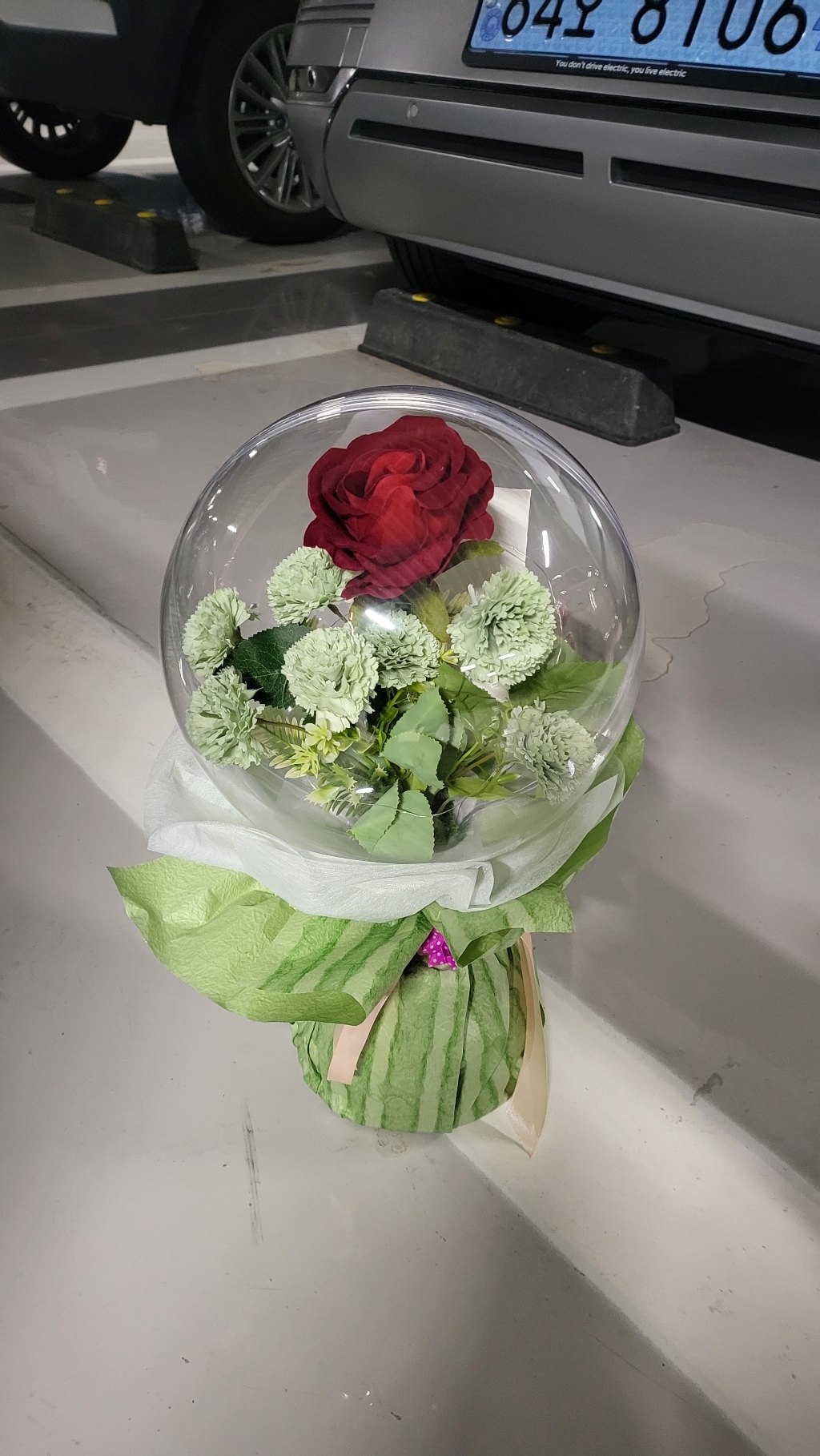 투명 꽃 풍선 만들기 생일 꽃다발 아크릴 풍선